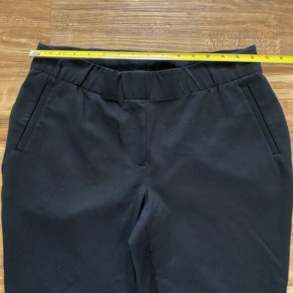 J. JILL M Black Ponte Slim Leg Pull-On Ankle Pants Business Casual Comfort Chic - Picture 8 of 16